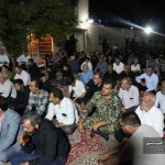 مراسم شبی با شهدا به یاد شهیدان اسدی مقدم، ناجی زاده، بیرمی در خیابان شهید صدوقی امینشهر